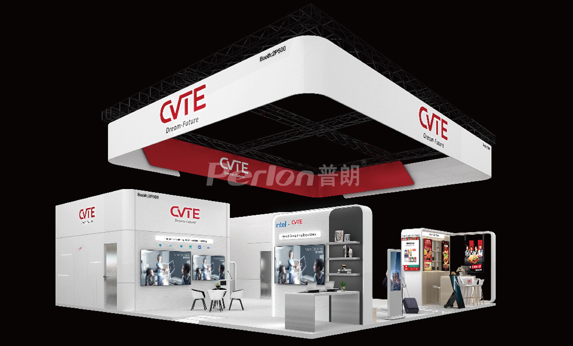 CVTE-西班牙展臺(tái)設(shè)計(jì)搭建